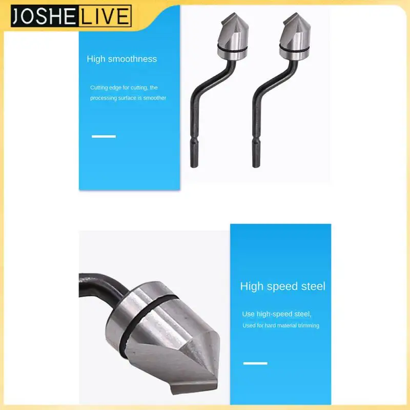 

Cutter Head 63rc Hardness Small Size Chamfer Cutting Head Countersunk Drill Bit Deburring Neaten Scraper Hand Portable Flexible