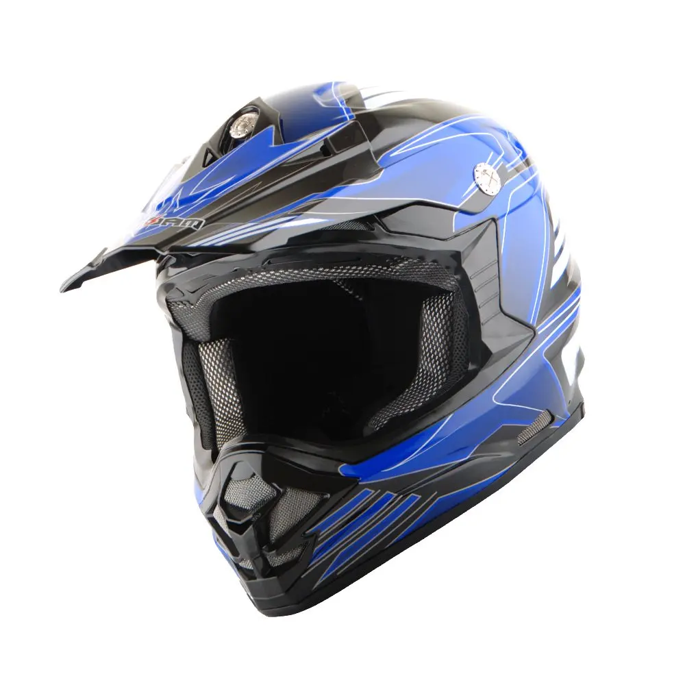 

Шлем для мотокросса для взрослых BMX MX ATV, шлем для горного велосипеда, летающий стиль, Летающий синий