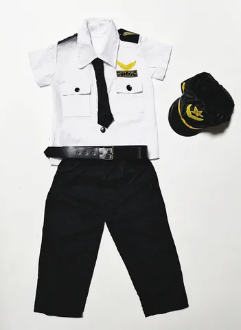 Детский Костюм Пилота для косплея для мальчиков, летный самолет, ВВС, костюм для представлений