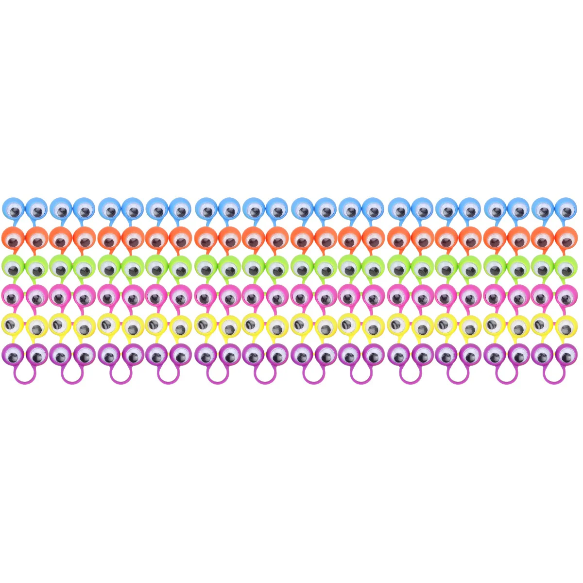 

72 Pcs Eye Finger Puppets Eye Rings Eyeball Ring Party Favor Toys for Kids Adults