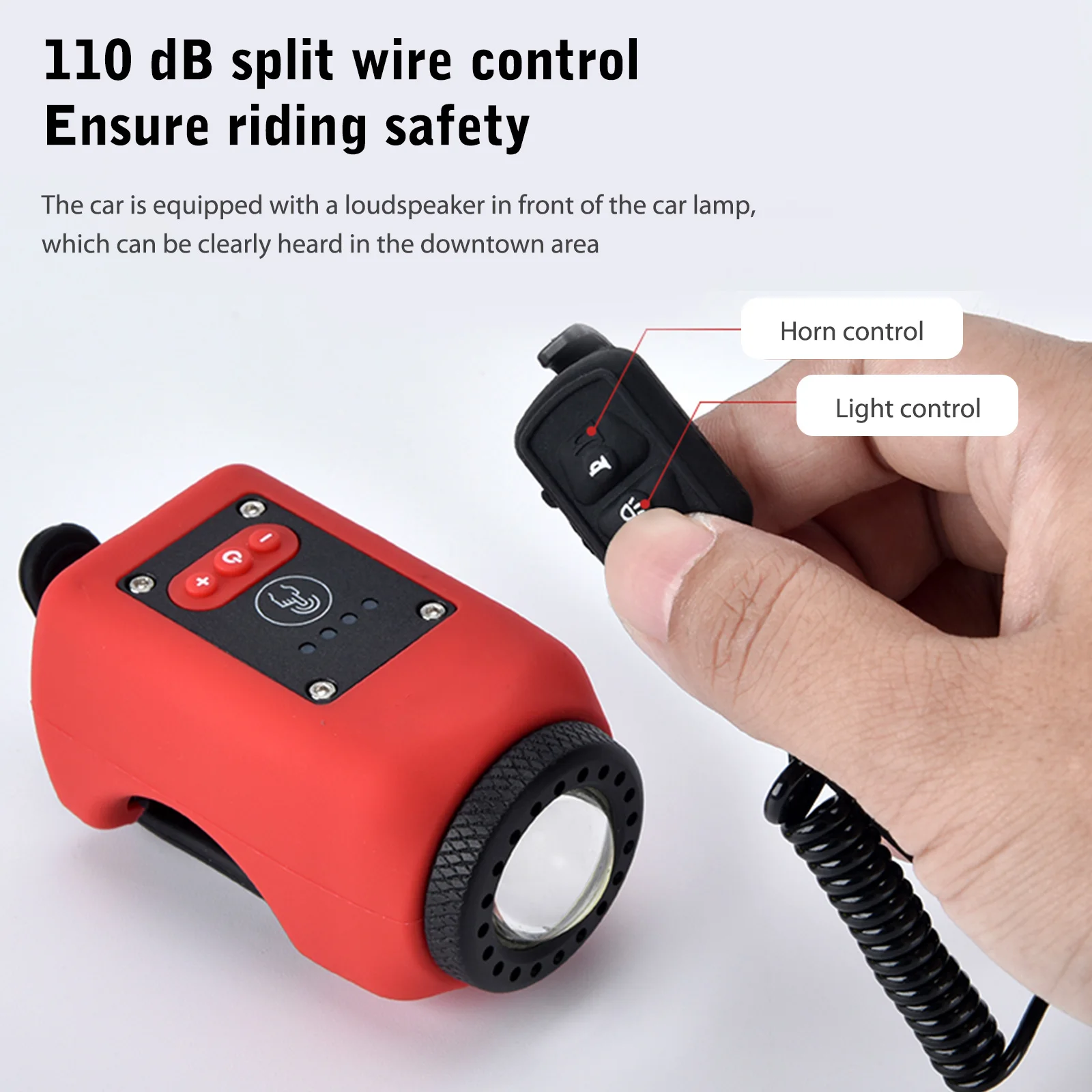 

Фара велосипедная 2 в 1, 1200 мА ч, с зарядкой от USB