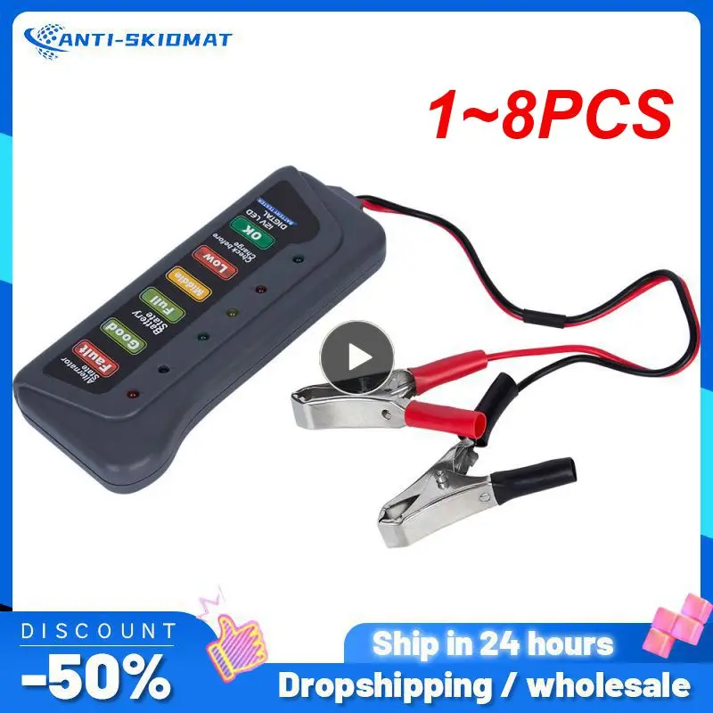 

1 ~ 8 шт. Универсальный 12 в автомобильный детектор неисправности тестер аккумулятора цифровой тестер генератора переменного тока диагностический инструмент для мотоцикла автомобиля ремонт автомобиля