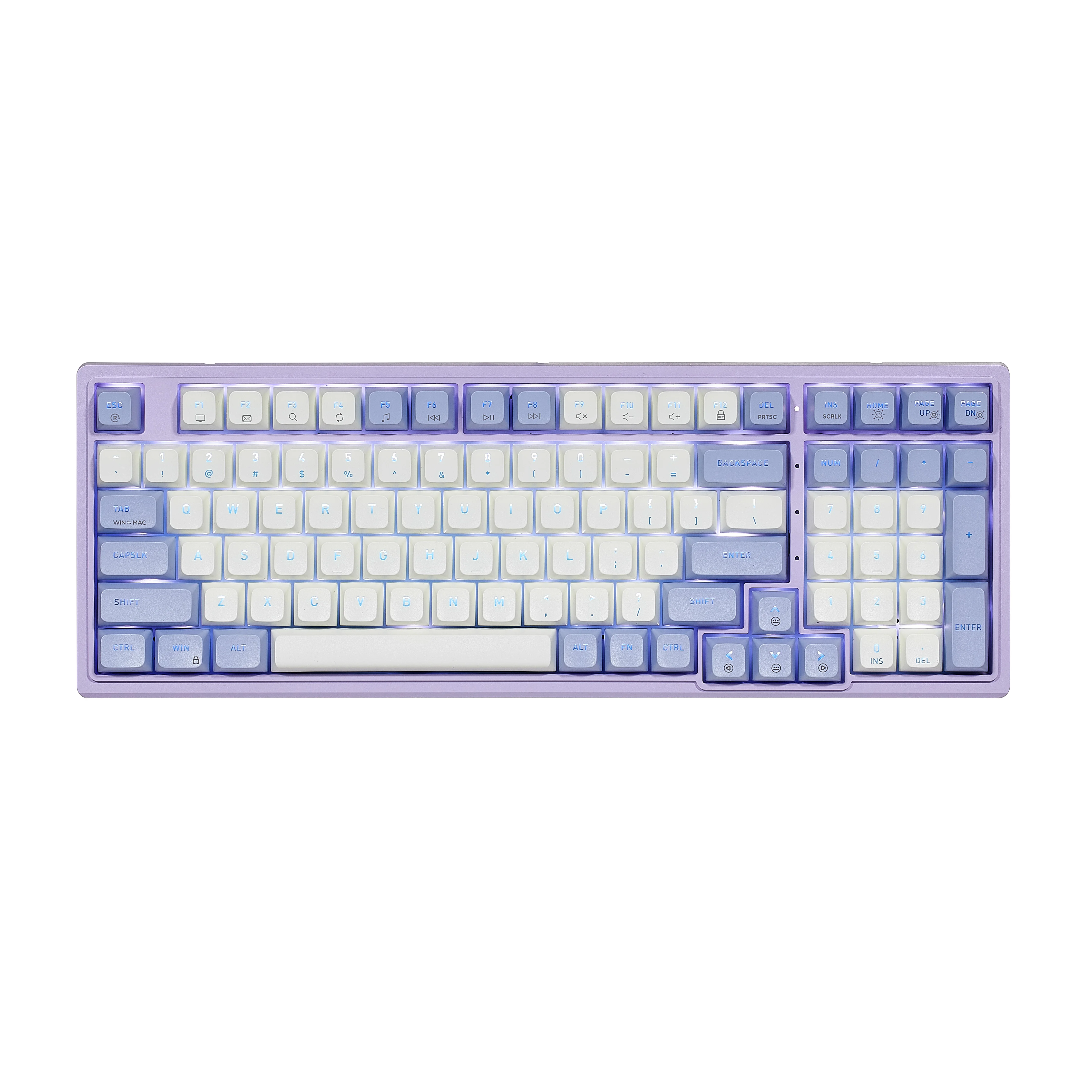 Механическая клавиатура Hexgears M4, 99-клавишная прокладка, популярный дизайн, переключатель Kailh box, клавиатура с белой подсветкой