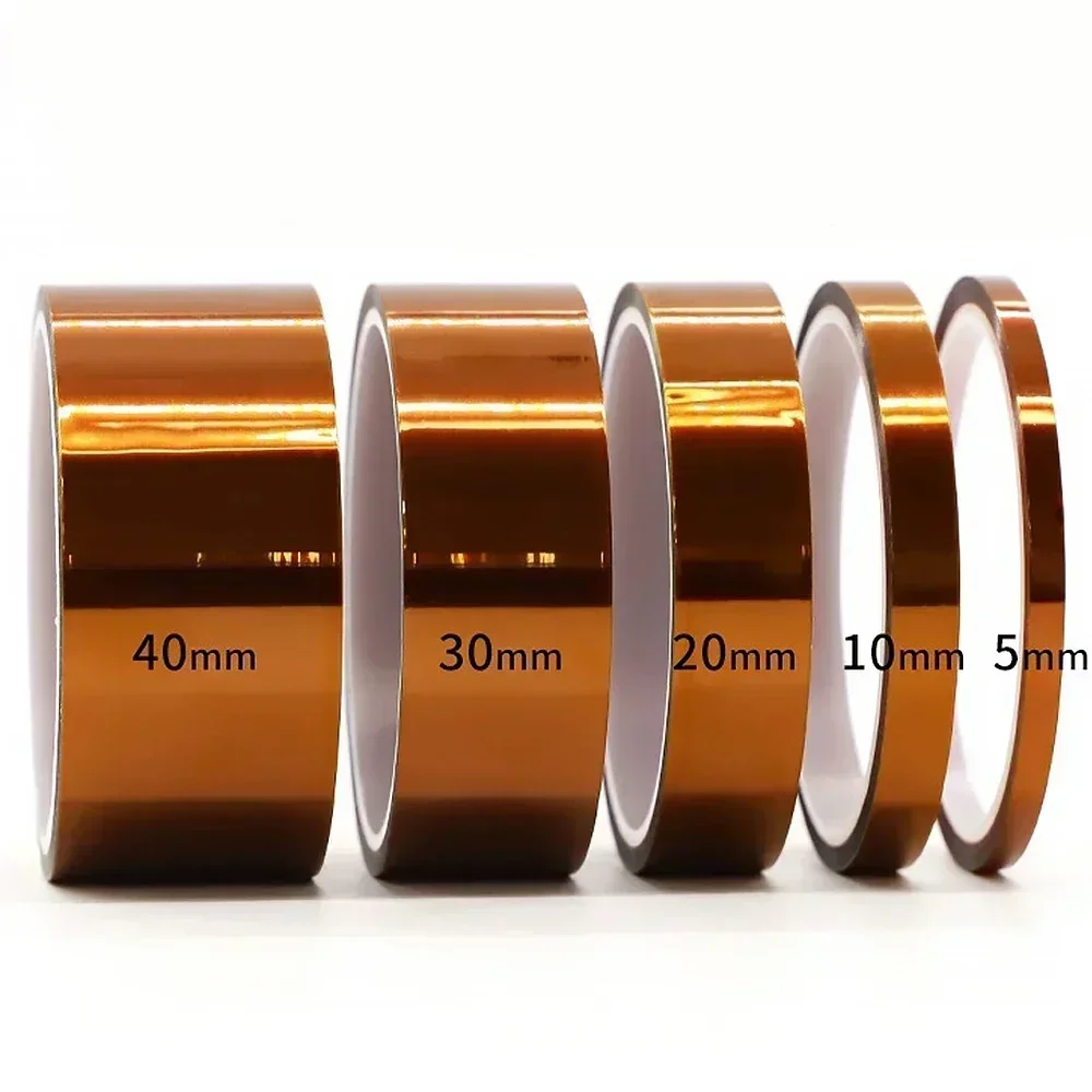 

Лента Kapton 5-40 мм, полиимидная клейкая изолирующая клейкая лента Каптоновый Скотч, тепловая лента для защиты доски