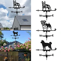 animals dog weather vane farm wind direction indictor for outdoor landscape decoration