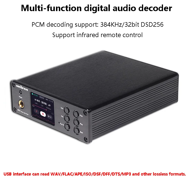 

Двойной аудио декодер ES9038Q2M, усилитель для наушников QCC5125, Bluetooth 5,1 APTX-HD LDAC без потерь, формат IV/LPF, схема обработки