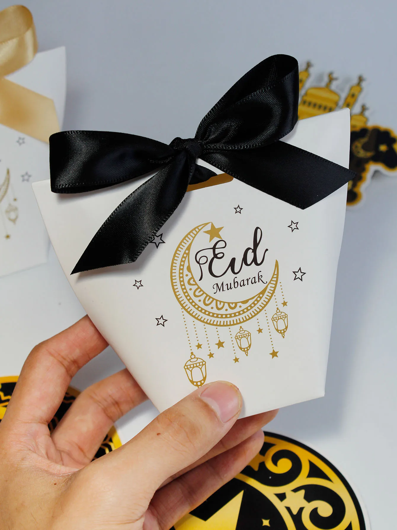 10/20/50 шт. Подарочная коробка Ид Мубарак эксклюзивная исламская конфет для