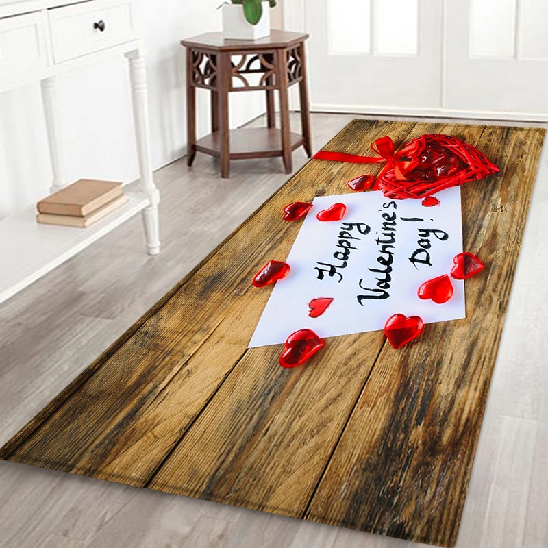 Противоскользящий кухонный коврик под дерево подстилка входную дверь домашний