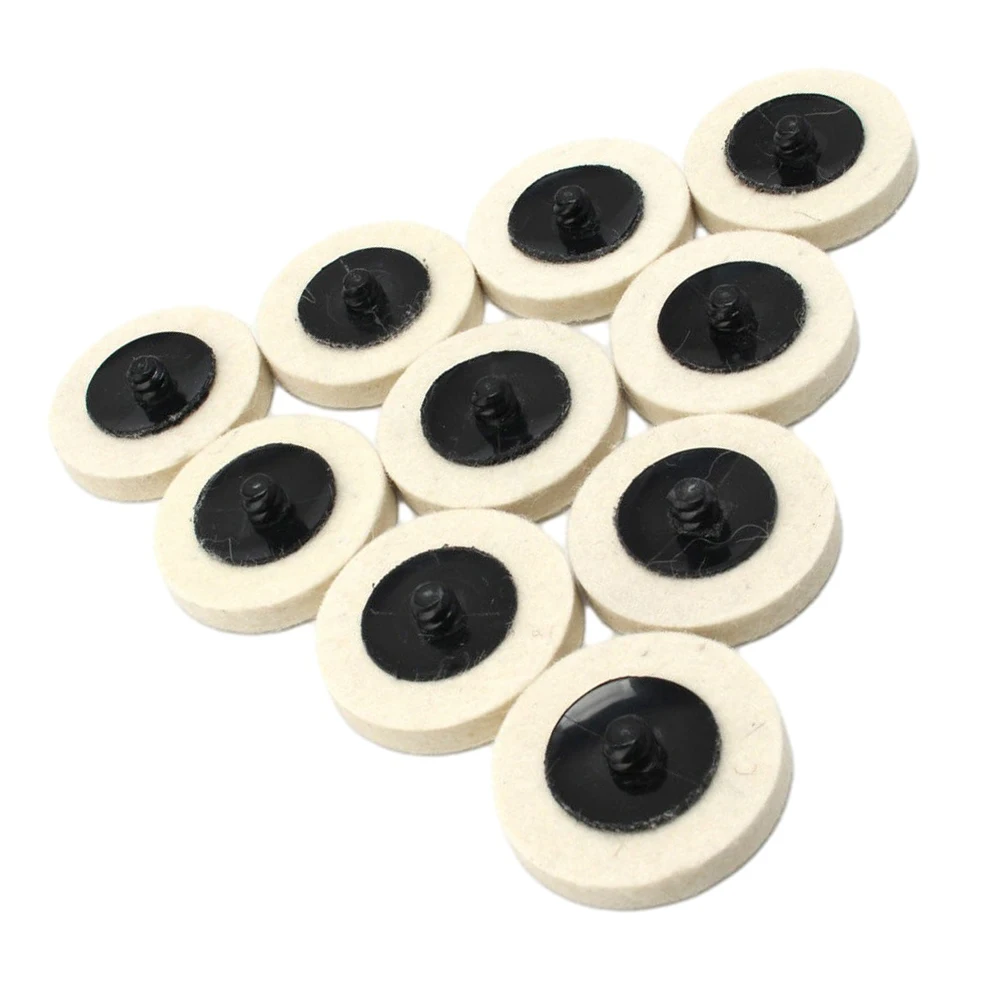 

10pcs 2inch Wool Polishing Wheel Buffing Pads Angle Grinder Wheel Felt Polishing Pad Disc Angle Grinder Accessories For Car