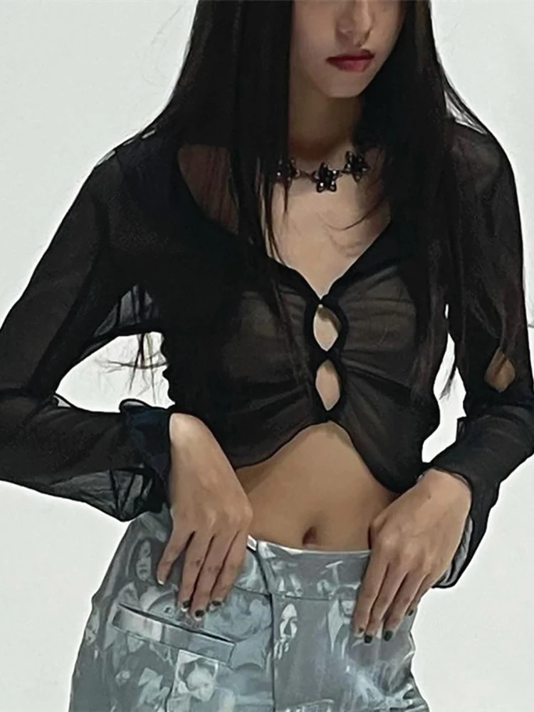 

Женская блузка с длинным рукавом, с рюшами