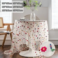 colorful embroidered lace tablecloth birthday floral tablecloth home party dining table fireplace countertop decoration
