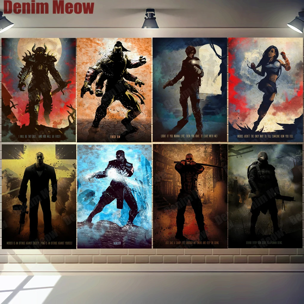 Fear The Warth of God винтажная металлическая жестяная вывеска для дома, бара, паба, декор для спальни, игровые персонажи-стикеры на стену, классические игры, Постер N337