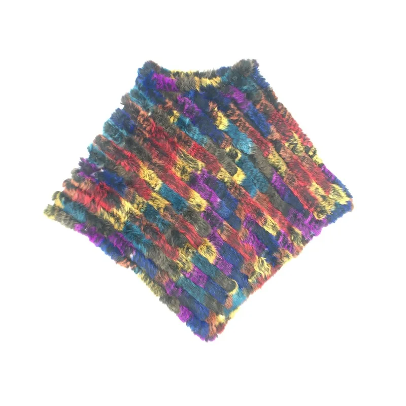 New Winter Imitation Otter Rabbit Hair Colorful Coat Women Fashion Warm Fur Coats Outerwear Fake Fur Shawl Women Clothing