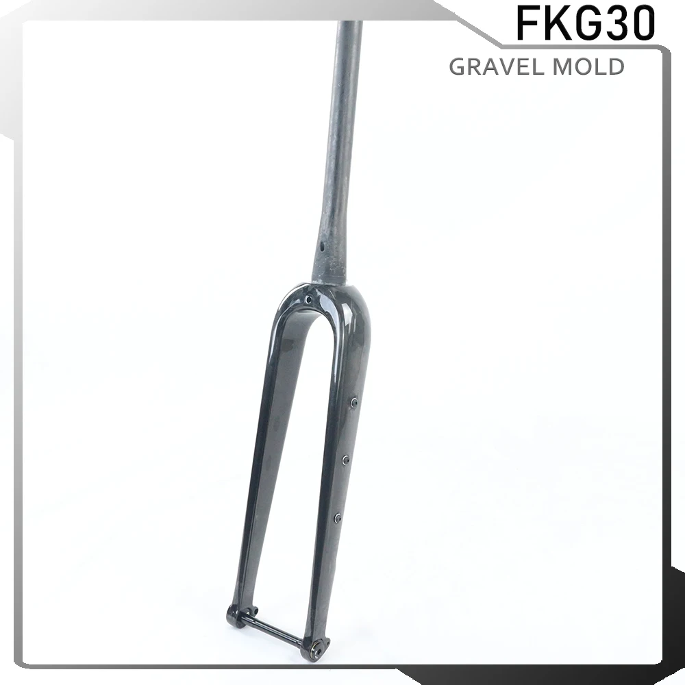

Carbon Gravel Bike Fork 700c Thru axle 100*12 Bicycle Parts 700*45c T800 Toray gravel bike fork Disc Brake Carbon Road Fork