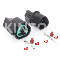 1 set 3 pins car sensor waterproof sealed socket pb625 03027 pb621 03020 automobile headlight wiring harness socket