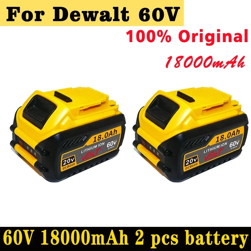 100%Original 18.0Ah Battery For DeWalt 20V/60V MAX Li-ion DCB547-XJ DCB200 DCB201 Flexvolt Tool Batteries