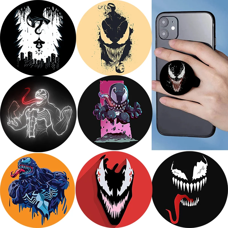 

Marvel Venom popping Phone Socket Folding Phone Holder Stand Phones Grip Mobile Phone Accessories Soporte Movil For Apple iPhone