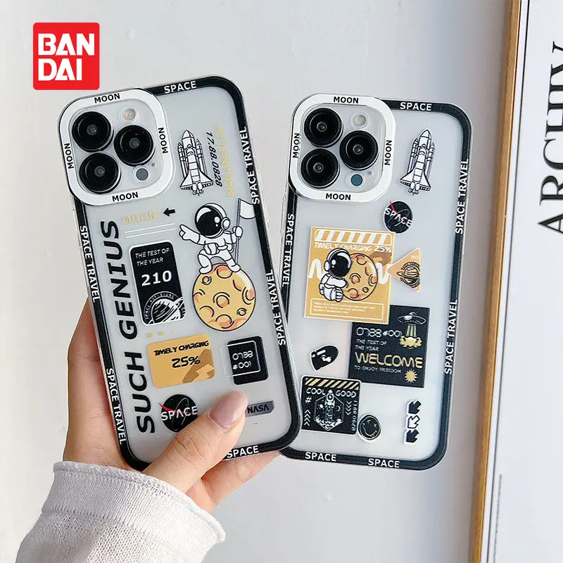 

Bandai Disney cartoon phone case for iphone11 12Pro 13Pro max space astronaut x xs xr xsmax anti-drop brand 7 8plus phone case
