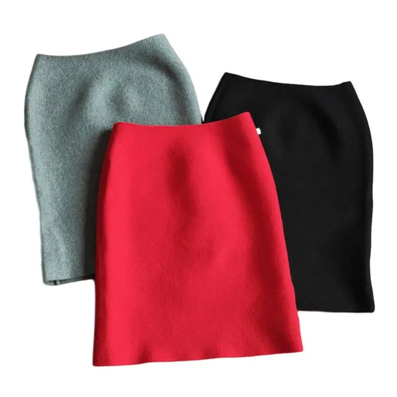 

Winter Solid Color Children Bodycon Skirt Kids Knit Pencil Skirt Baby Toddler Teenager Clothes Girls Skirts