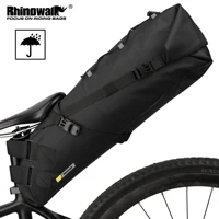 Rhinowalk Waterproof Bike Saddle Bag Large Capacity Bicycle Saddle Pannier Bag Cycling Foldable Tail Rear Bag MTB Road Bike