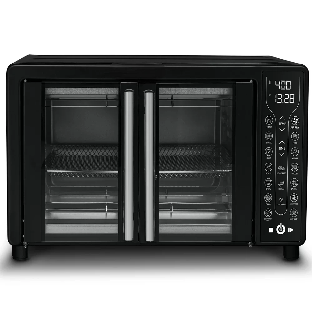 

French Door Air Fryer Toaster Oven, Black