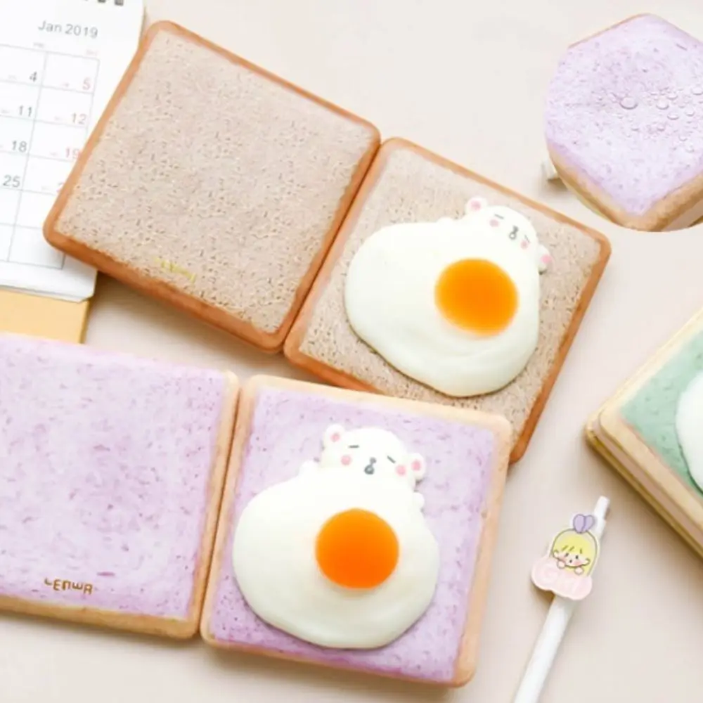 

Student Friend Gift Soft Bear Handbook Omelette Writing Note Pads Hand Ledger Book Blank pages Decompression Notebook