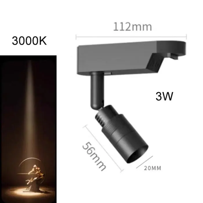 

GY ABC-MTL-011 Трековый светильник LED теплый белый