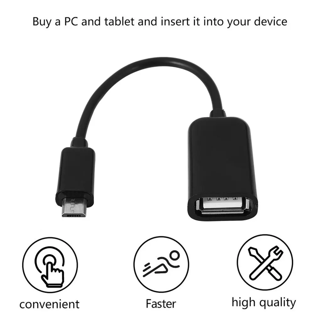 5/10 шт. микро-USB-папа-мама USB-хост-кабель OTG Mini USB-кабель для планшетного ПК