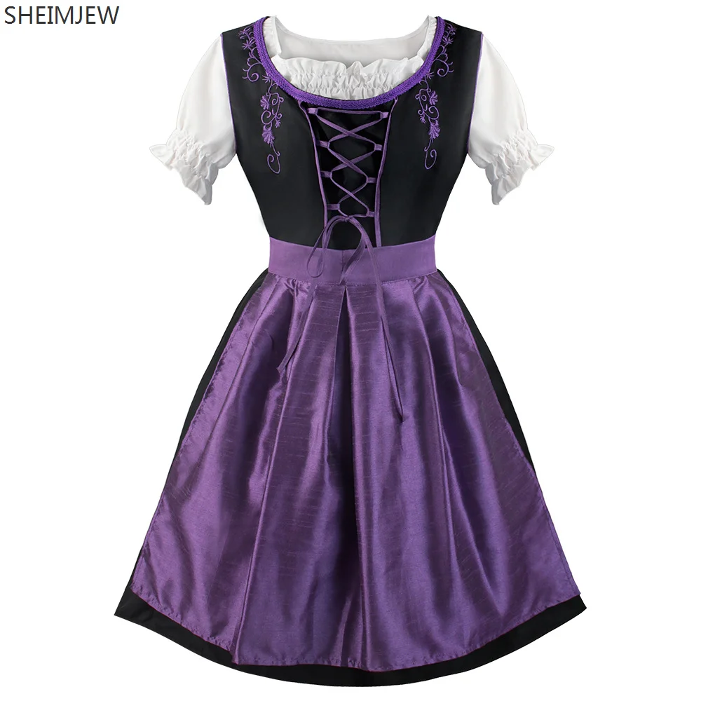 2024 немецкое платье-дирндль для косплея Октоберфеста женские средневековые