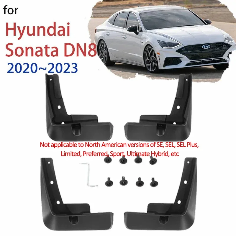 

Брызговики для Hyundai Sonata DN8 8th 2020 2021 2022 2023 брызговики переднее и заднее крыло автомобильные аксессуары 4 шт.
