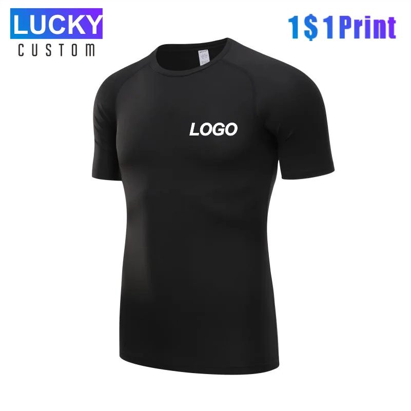 

Summer Gym Shirt Sport T Shirt Quick Dry Running Shirt Men Workout Tees Customized Printing Company Logo Men Fitness Tops