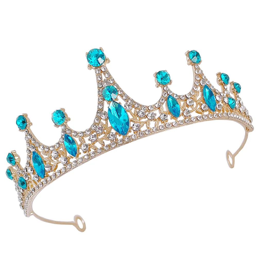 

Tiara Rhinestone Headband Princess-crown Girls Kids Headdress Shiny Crowns Headbands Rhinestones Little Bride Adorable Glitter