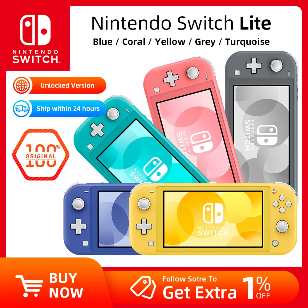 Сенсорный ЖК-экран Nintendo Switch Lite 5 дюйма 32 ГБ встроенный + контрольная панель