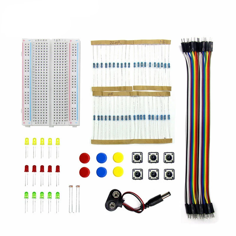 

1Set Starter Kit For UNO R3 Mini Breadboard LED Jumper Wire Button for Arduino Diy Kit School Education Lab
