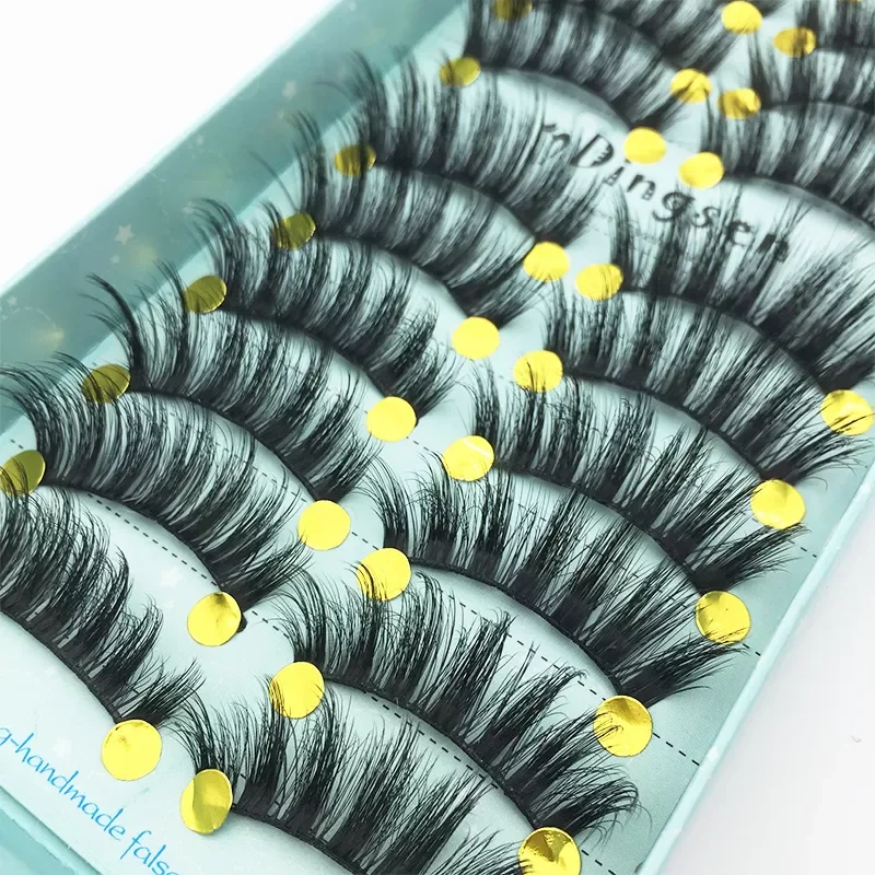 

5/10Pairs 3D False Eyelashes Natural Look Thick Mink Fake Eyelashes Long Lasting Extension Women Eyes Makeup Beauty Tools