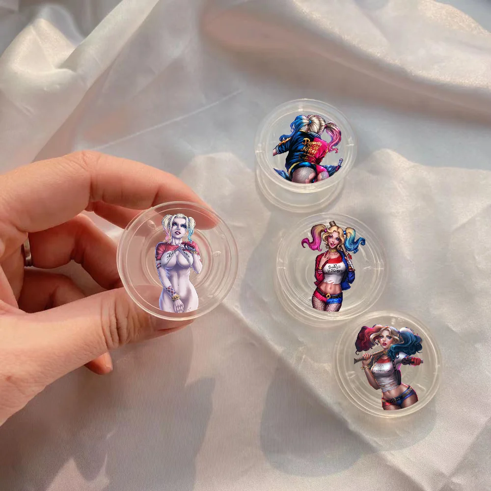 

Держатель для телефона Harley Quinn Griptok, прозрачная подставка для iPhone, Samsung, складной кронштейн, держатель для телефона