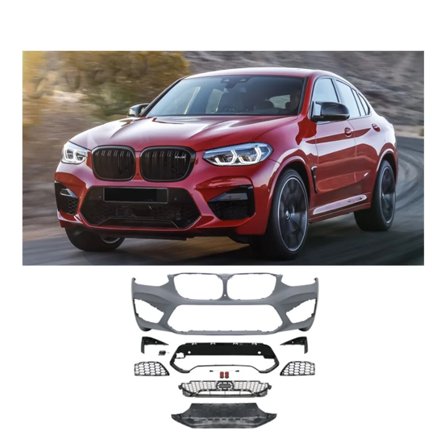 Аксессуары для BMW X4 передний бампер BWM G02 2018-2020 обновление X4M конкуренция комплект