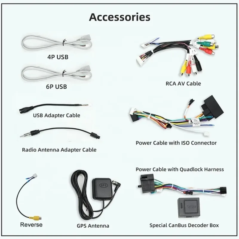 8-дюймовый беспроводной/проводной процессор Jmance Carplay для цифрового сигнала RDS