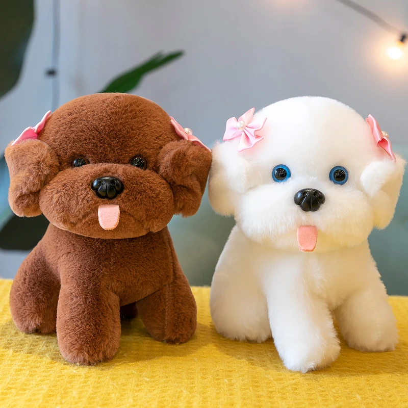 

Simulation Plush Dog Toy Super Cute simulation teddy Doll Stuffed Animal Maltese Dog Puppy Pets Toys