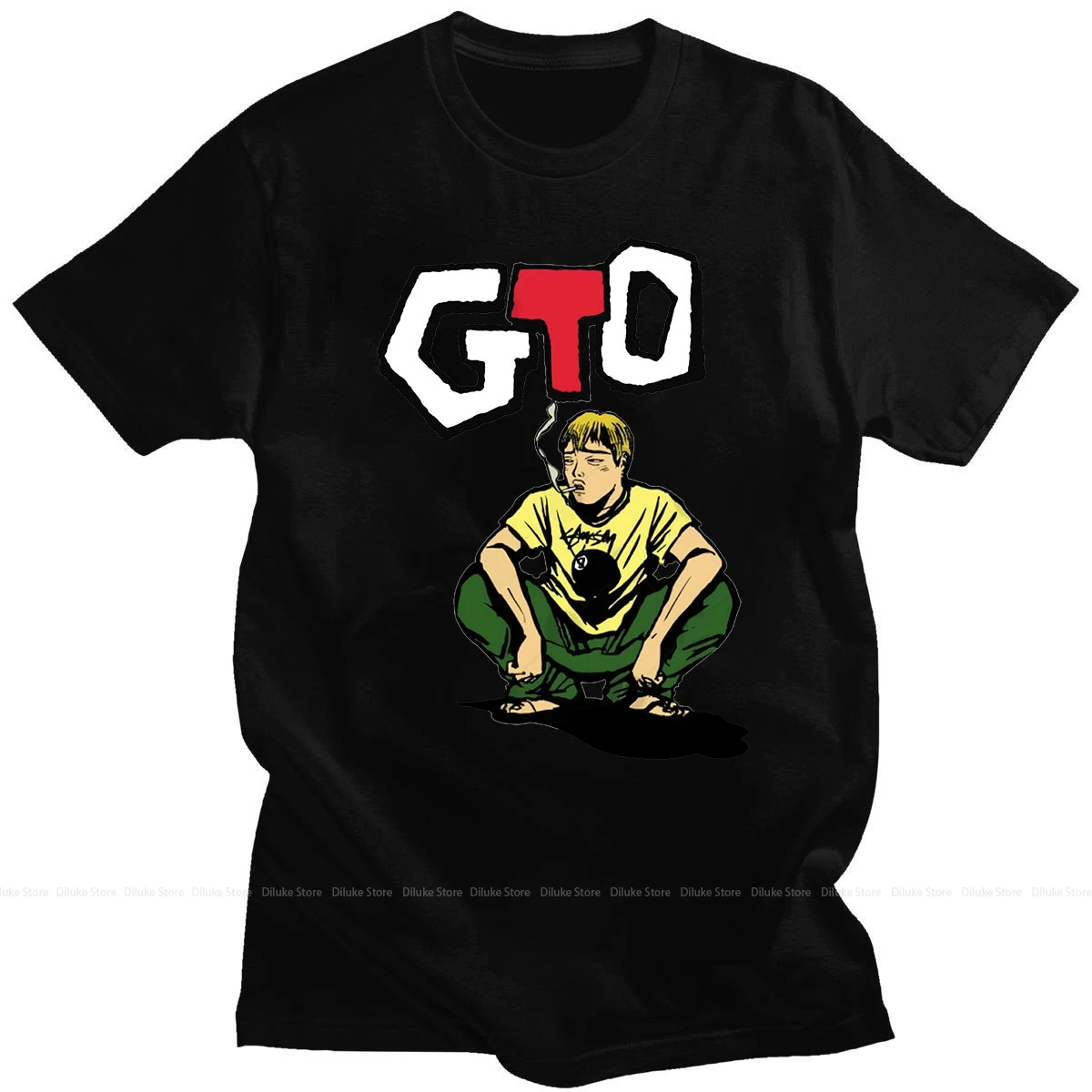 

2021 Popular Summer Tees Great Teacher Onizuka Gto Print Couple Hip-pop T-Shirt Comfortabled Tshirts High Quality Unique Clothes