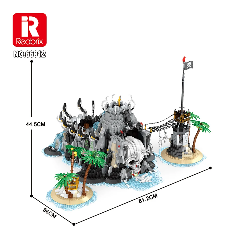 Reobrix Block 2960pcs The Pirate Bay Model Building Blocks Kits Collectible Playset Gift For Kids Teens And Adults images - 6