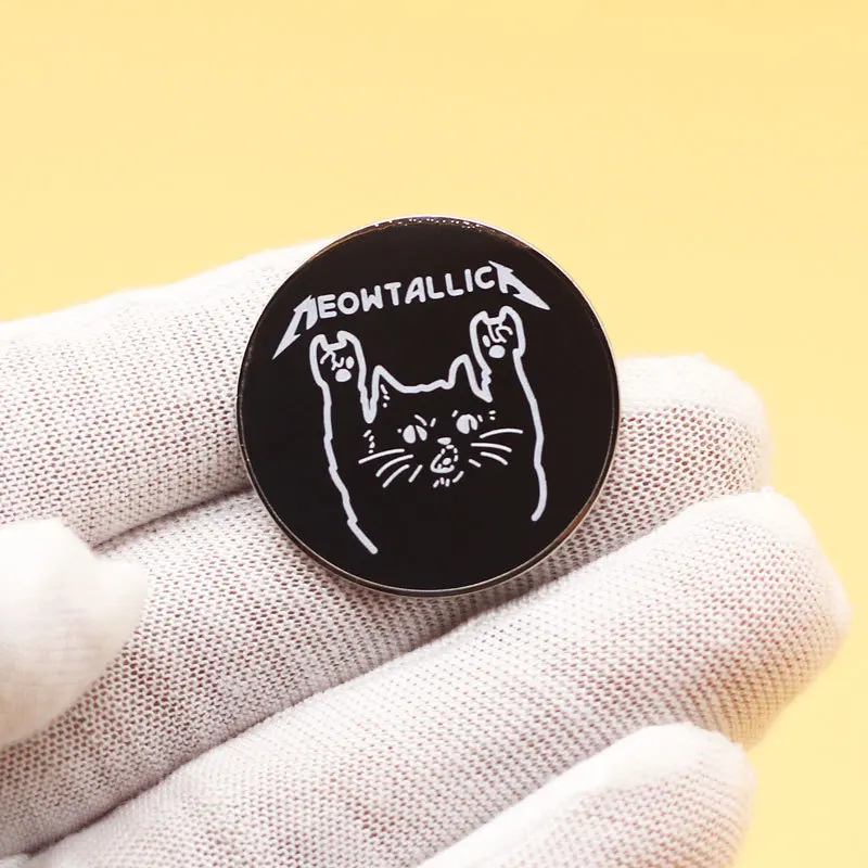 Креативная металлическая брошь с изображением животного и кота индивидуальный