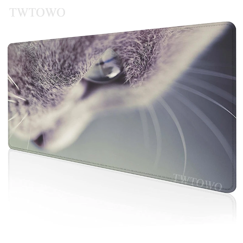 

Cut Cat Mouse Pad Gamer Home Custom Large XXL keyboard pad Mouse Mat Desk Mats Gamer Natural Rubber Soft Office Carpet Mice Pad