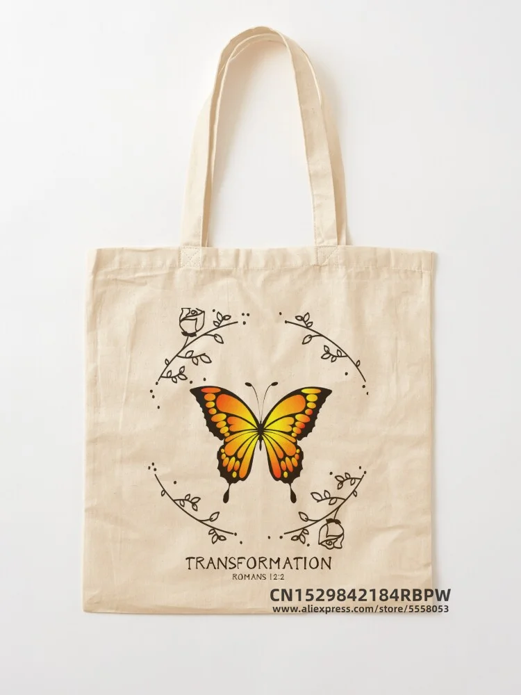Сумка-тоут с крыльями бабочки Женская Экологически чистая многоразовая Сумочка