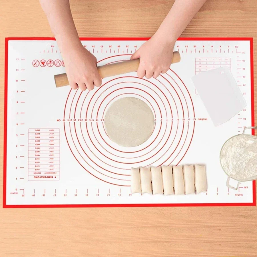 80/70/60/30 см катящийся коврик для замешивания силиконовый выпечки кондитерские