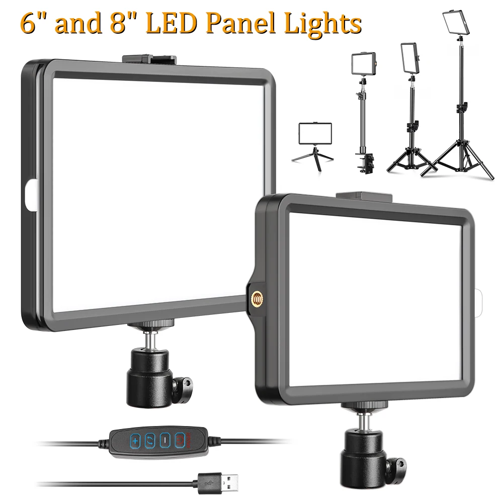 

SH LED Shooting Lamp Video Panel Light Photography For Photo Studio Live Shoot Youbube Streaming With Tripod Stand 4 colors