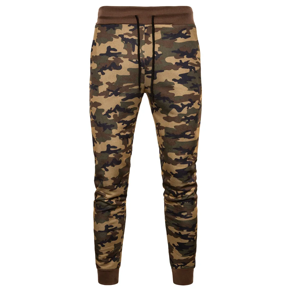 NEW 2022 Spring Summer Casual Joggers Beam Foot Elastic Waist Army Cross-border Camouflage Man Foot Slacks Men\'s Trousers