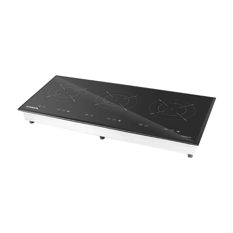 

Best Choice 3 Burner Ceramic Micro Crystal Plate Electric Induction Cooktop with Touch Button