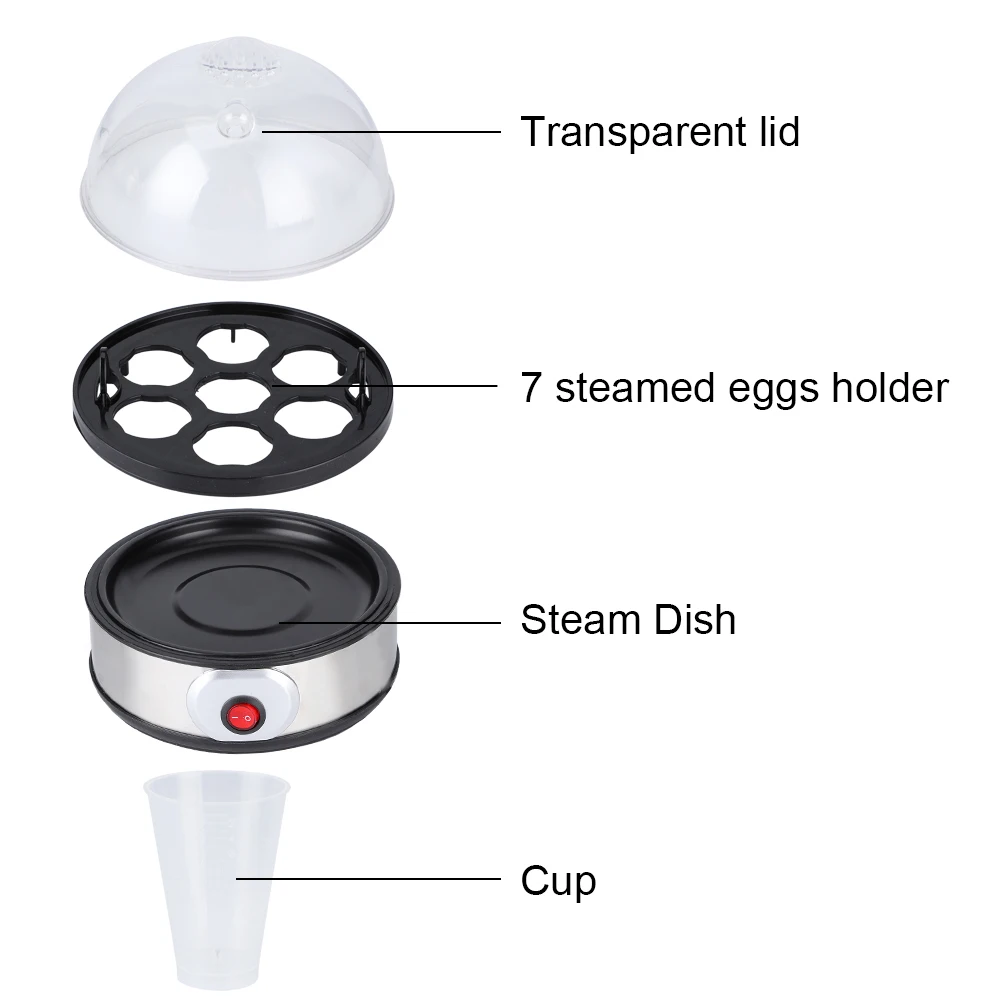 mini multifuctional eggs boiler stainless steel small breakfast cooker machine portable eggs steamers home kitchen appliances free global shipping