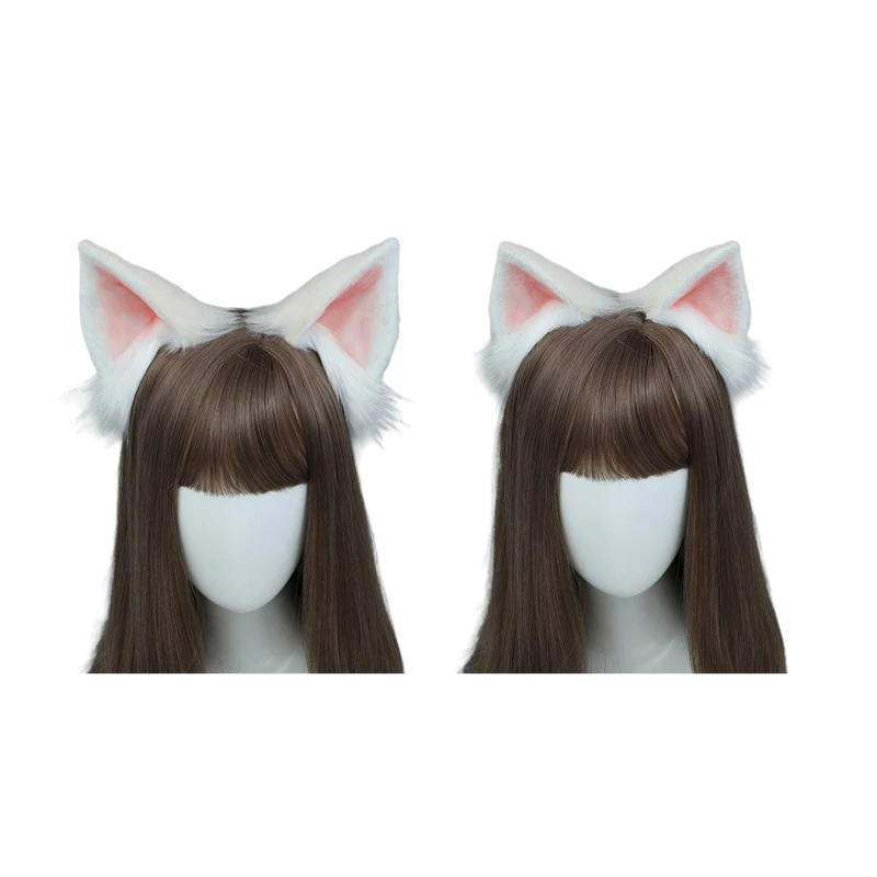 

Sweet Hair Accessories Students Washing Face Hairband Fox Ears Hairhoop Colorful